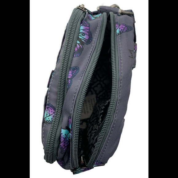 lug Bags Lug Double Zip Front Crossbody Can Can Xl Butterfly Gray